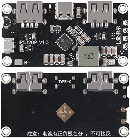 DORHEA 2 Pcs IP5328P Boost Şarj Modülü Çift USB 18650 Pil Hızlı şarj hazinesi Tpye-c 3.7 V için 5 V 9 V 12 V Step up Hızlı Hızlı Şarj